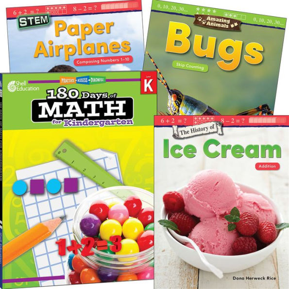 Learn-at-Home: Explore Math Bundle Grade K: 4-Book Set (180 Days of Math Bundle Grade K: 4-Book Set)