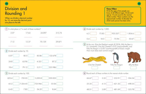 10 Minutes a Day Decimals, 4th Grade