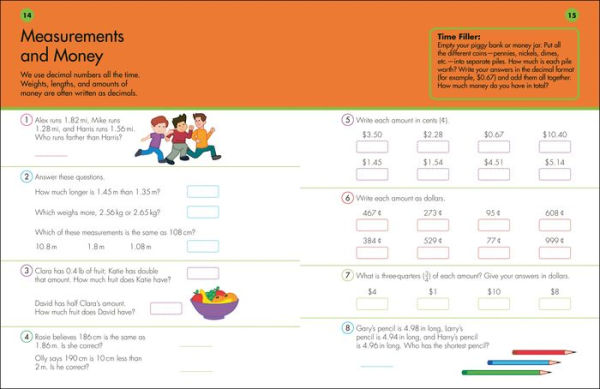 10 Minutes a Day Decimals, 4th Grade