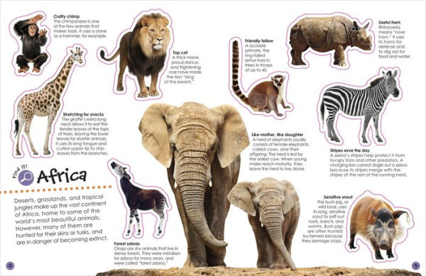 The Ultimate Sticker Book Animals: More Than 250 Reusable Stickers, Including Giant Stickers!