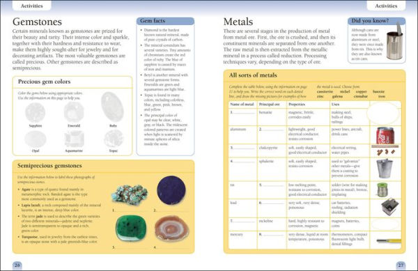 Eyewitness Workbooks Rocks & Minerals