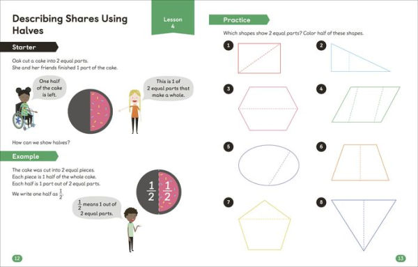 Math - No Problem! Fractions, Grade 1 Ages 6-7