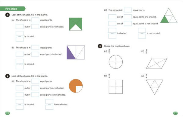 Math - No Problem! Fractions, Grade 1 Ages 6-7