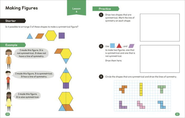 Math - No Problem! Geometry and Shape, Grade 1 Ages 6-7