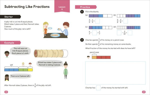 Math - No Problem! Fractions, Grade 3 Ages 8-9