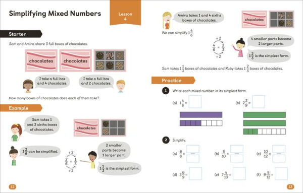 Math - No Problem! Fractions and Decimals, Grade 4 Ages 9-10