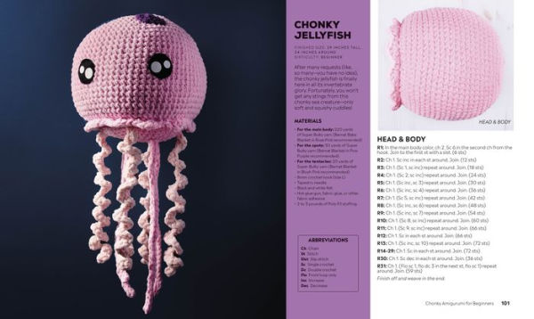 Chonky Amigurumi: How to Crochet Amazing Critters & Creatures with Chunky  Yarn