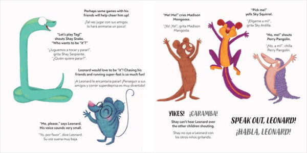 Speak Out, Leonard!: Bilingual edition English-Spanish