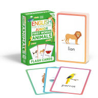 Download free e books for pc English for Everyone Junior First Words Animals Flash Cards DJVU CHM RTF by DK, DK 9780744077407 (English literature)
