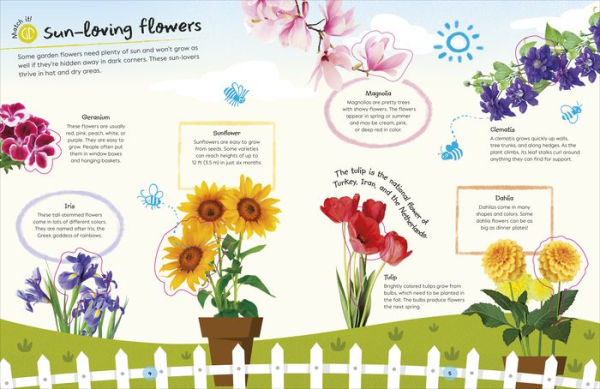 Ultimate Sticker Book Garden Flowers: New Edition with More than 250 Stickers