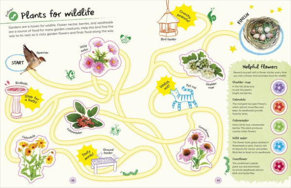 Ultimate Sticker Book Garden Flowers: New Edition with More than 250 Stickers