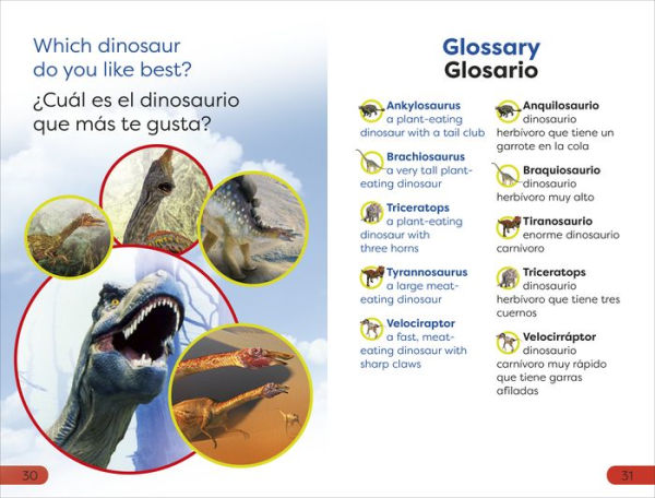 DK Super Readers Pre-Level Bilingual Meet the Dinosaurs - Conoce los dinosaurios