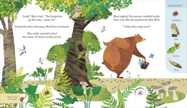 Jonny Lambert's Bear and Bird: Find a Footprint: A Woodland Search and Find Adventure