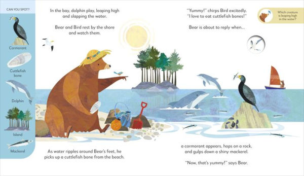 Jonny Lambert's Bear and Bird Explore the Seashore: A Beach Search and Find Adventure