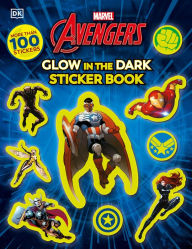 Search audio books free download Marvel Avengers Glow in the Dark Sticker Book: With More Than 100 Stickers RTF by DK