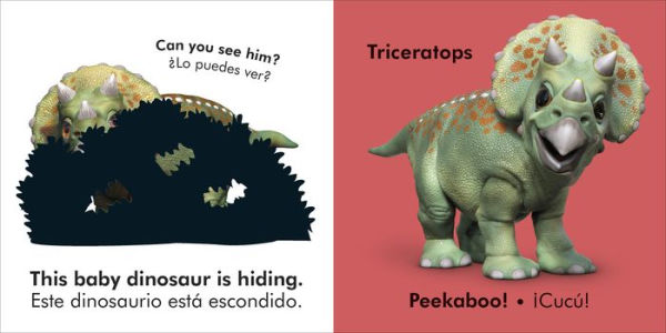 Bilingual Baby Touch and Feel Baby Dinosaur - Los dinosaurios bebé