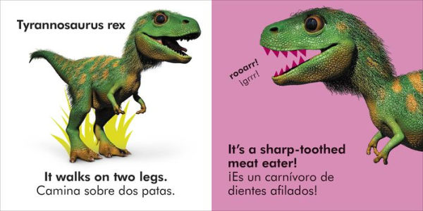 Bilingual Baby Touch and Feel Baby Dinosaur - Los dinosaurios bebé