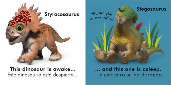 Bilingual Baby Touch and Feel Baby Dinosaur - Los dinosaurios bebé