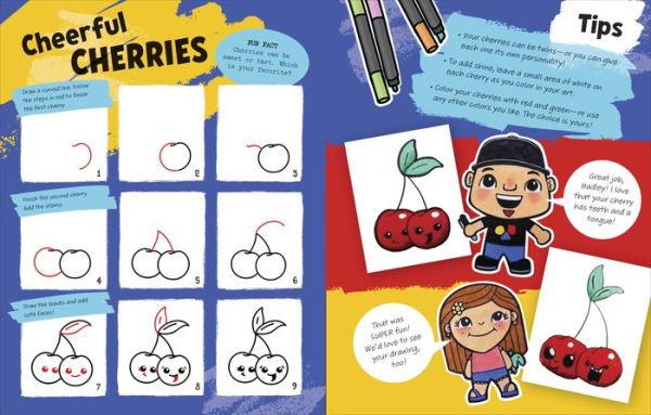 Draw with Art for Kids Hub Cute and Funny Foods