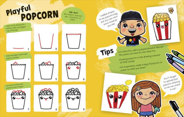 Draw with Art for Kids Hub Cute and Funny Foods