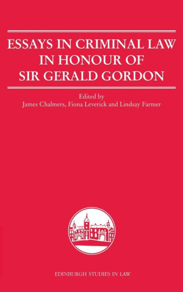 essays in criminal law in honour of sir gerald gordon