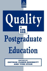 Title: Quality in Postgraduate Education, Author: Yoni Ryan