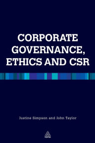 Title: Corporate Governance Ethics and CSR, Author: Justine Simpson