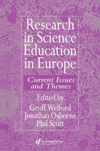 Research in science education in Europe / Edition 1