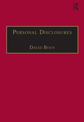 Personal Disclosures: An Anthology of Self-Writings from the Seventeenth Century