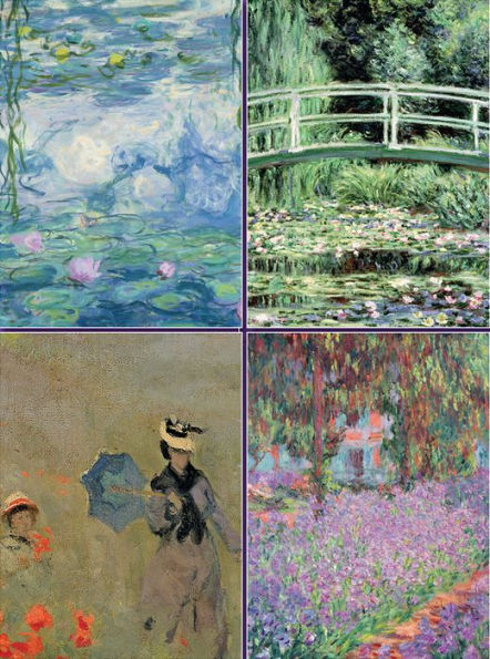 Set of 4 Magnetic Notepads: Monet