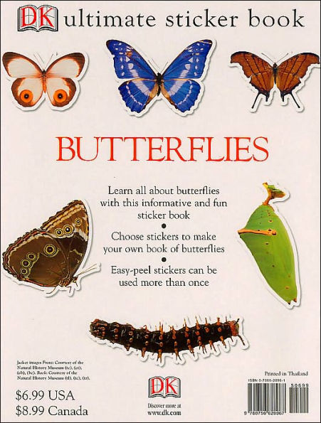 Butterflies (Ultimate Sticker Books Series)