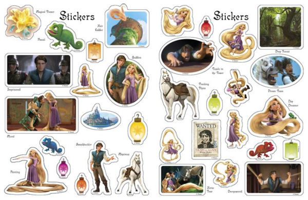 Ultimate Sticker Book: Tangled: More Than 60 Reusable Full-Color Stickers