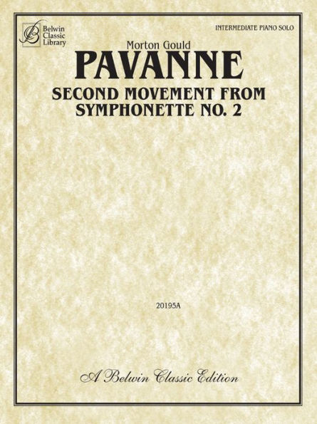 Pavanne: Second Movement from Symphonette No. 2, Sheet