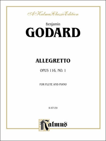 Allegretto for Flute and Piano, Op. 116: Part(s)