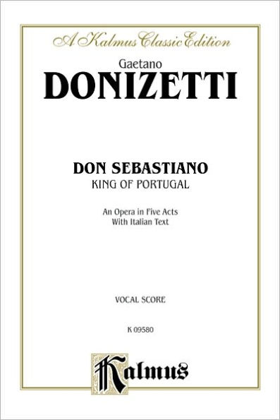 Don Sebastiano: Italian Language Edition, Vocal Score