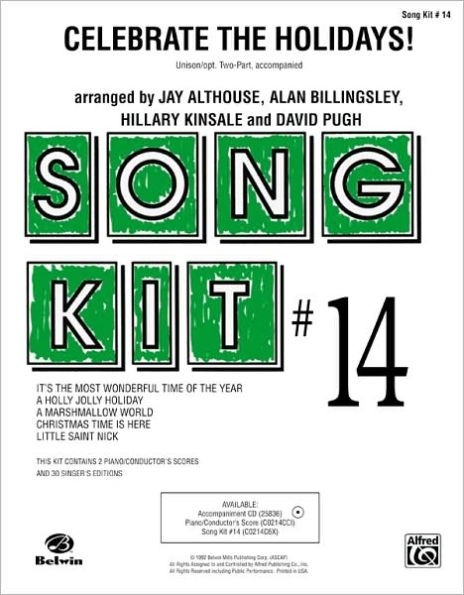 Celebrate the Holidays, Song Kit #14: Unison/Opt. Two-Part, Accompanied