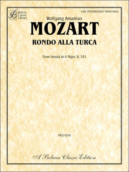 Rondo Alla Turca: from Sonata in A Major, K. 331