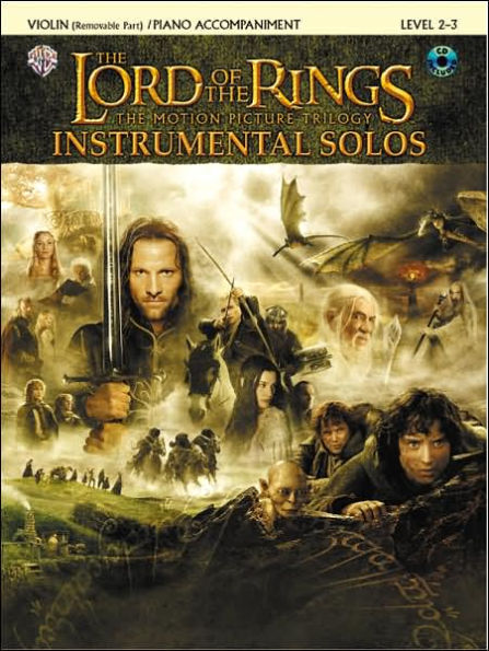 The Lord of the Rings Instrumental Solos for Strings: Violin (with Piano Acc.), Book & Online Audio/Software