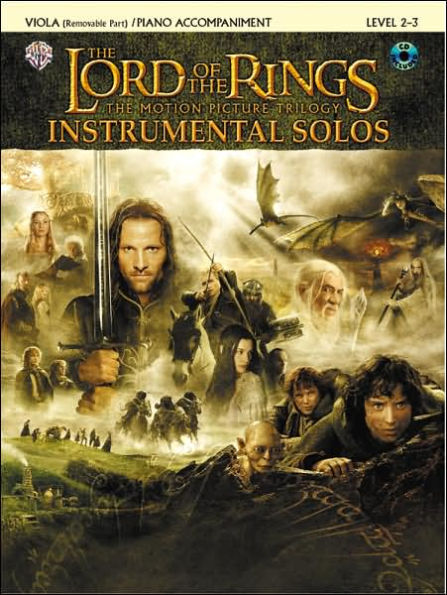 The Lord of the Rings Instrumental Solos for Strings: Viola (with Piano Acc.), Book & Online Audio/Software