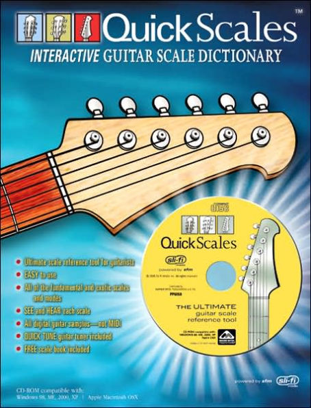 Quick Scales Interactive Guitar Scale Dictionary: FREE Scale Book Included, Book & CD-ROM