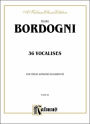 Thirty-six Vocalises in Modern Style (Spicker): Mezzo Soprano or Baritone