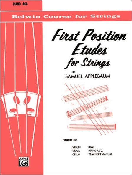 First Position Etudes for Strings: Piano Acc.