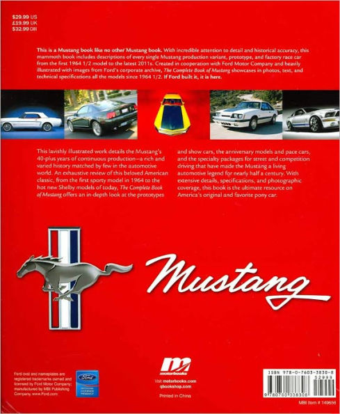 The Complete Book of Mustang: Every Model Since 1964-1/2