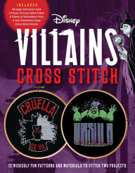 English books for free download Disney Villains Cross Stitch: 12 Wickedly Fun Patterns