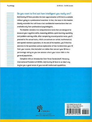 Self Scoring Iq Tests By Victor Serebriakoff Paperback Barnes Noble