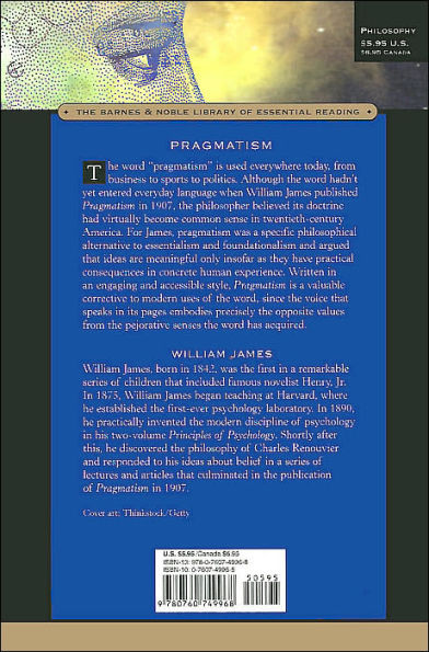 Pragmatism: A New Name for Some Old Ways of Thinking: Popular Lectures on Pholosophy (Barnes & Noble Library of Essential Reading)