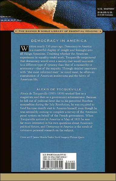 Democracy America (Barnes & Noble Library of Essential Reading)