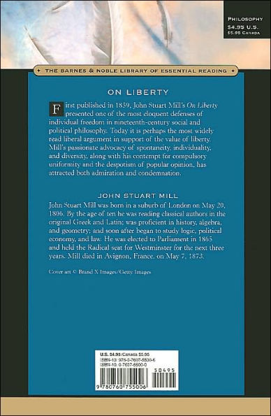 On Liberty (Barnes & Noble Library of Essential Reading)