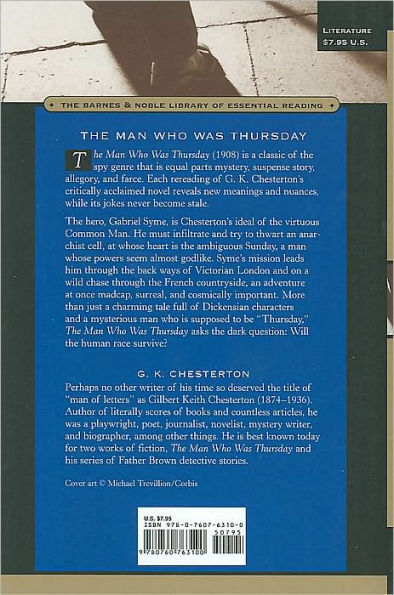 The Man Who Was Thursday (Barnes & Noble Library of Essential Reading)