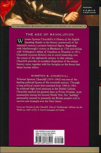 A History of the English Speaking Peoples, Volume 3 - The Age of Revolution (Barnes & Noble Library of Essential Reading)